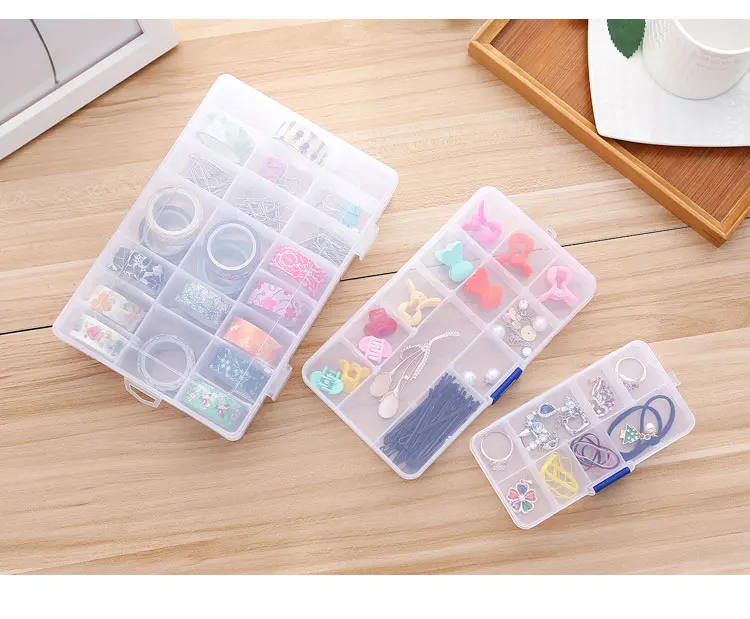 vanzlife medicine box jewelry htransparent storage box home portable mini sorting plastic partition box diamond painting