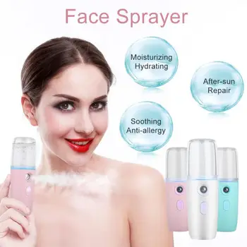 

Micro Needle Roller 30ML Handheld Nano Facial Mist Cold Spray Hydrating Sprayer Humidifier Atomization Mister Face Care a
