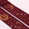 Collants doux Mori pour fille, Kawaii, couleur or, imprimé étoile et lune, Lolita 100D ► Photo 3/5