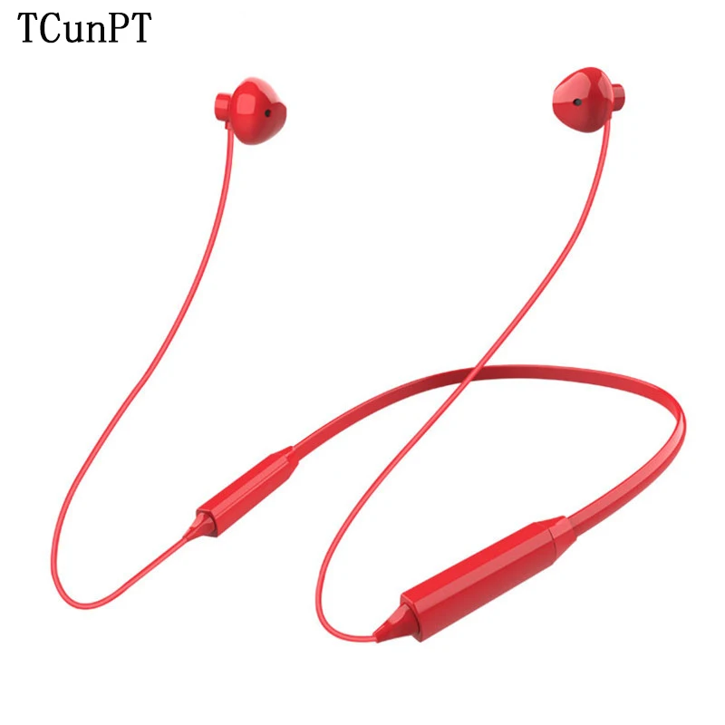 Новые портативные Bluetooth наушники TCunPT беспроводные стерео с басами HIFI микрофоном