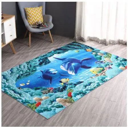 

3D Carpet Living Room Slim Entry Mattress Bedside Mattress Bedside Mattress Kitchen Bathroom Slip-proof Footpad free shipping