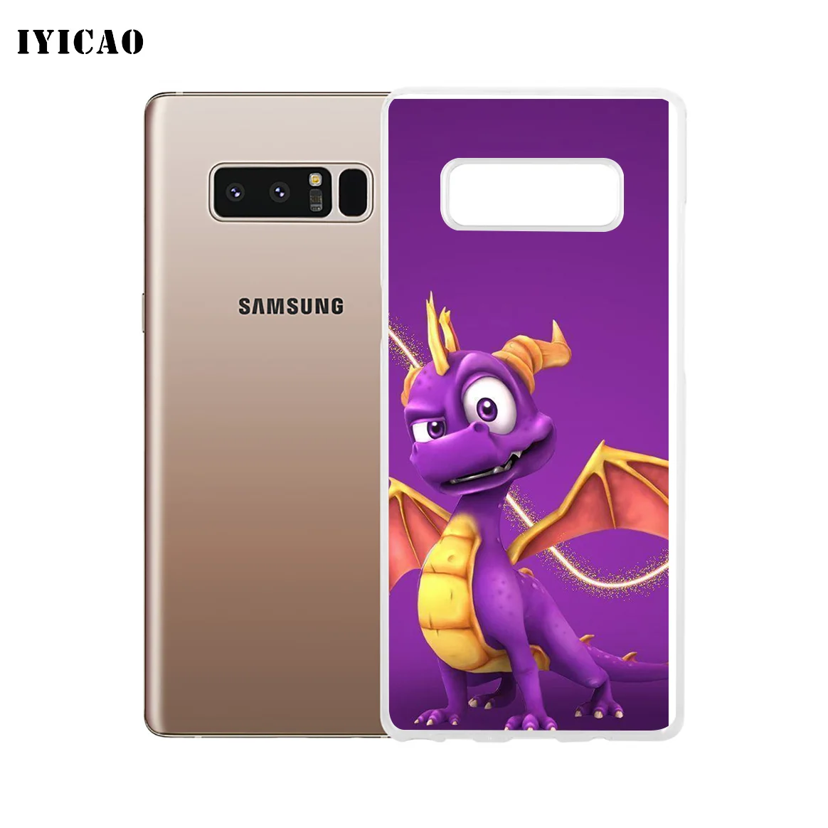 Мягкий силиконовый чехол IYICAO Spyro The Dragon для Samsung A5 A6 Plus A7 A8 A9 J3 J5 J7 Note 8 9 из