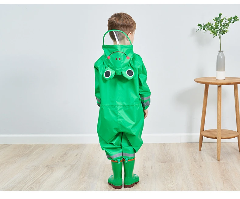 12.85-110CM waterproof raincoat for children kids baby rain coat poncho boys girls rainwear school students rain suit Rain Jumpsuit