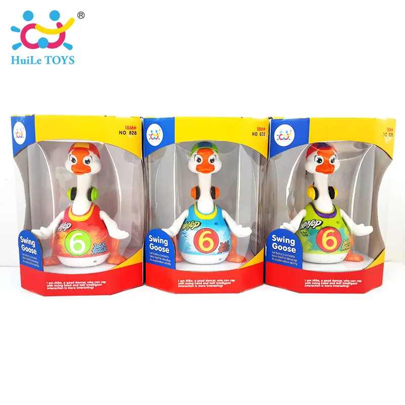 HUILE-TOYS-828-Baby-Toys-Electric-Hip-Pop-Dance-Read-Tell-Story-Interactive-Swing-Goose-Kids-Learning-Educational-Toys-Gifts-5