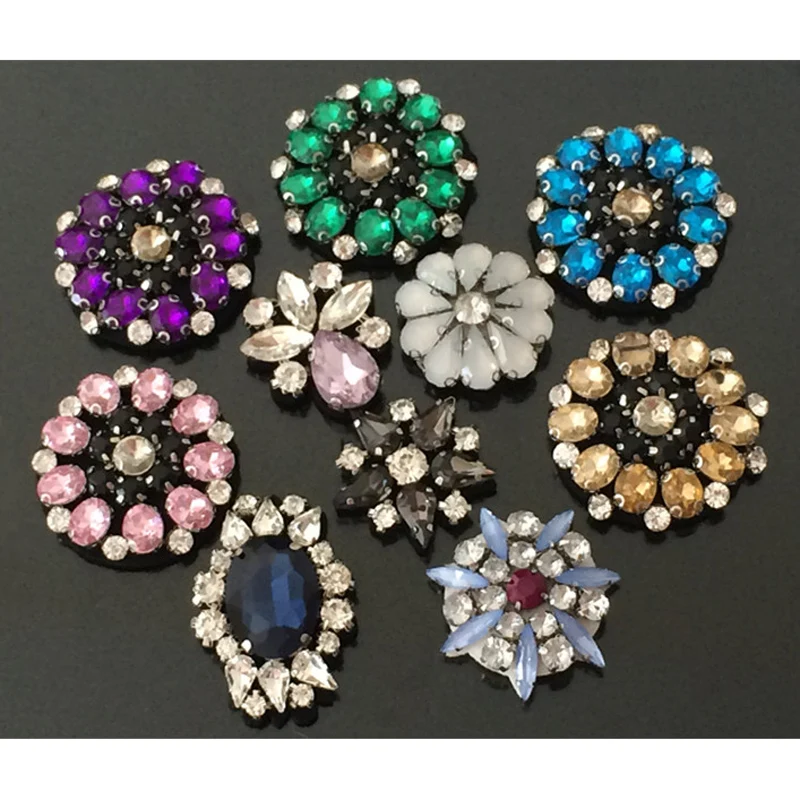 

2Pcs Sew On Flower Patch Sequin Embroidery Bird Applique Crystal Beaded Patches For Clothing Shoe Parches DIY RP61