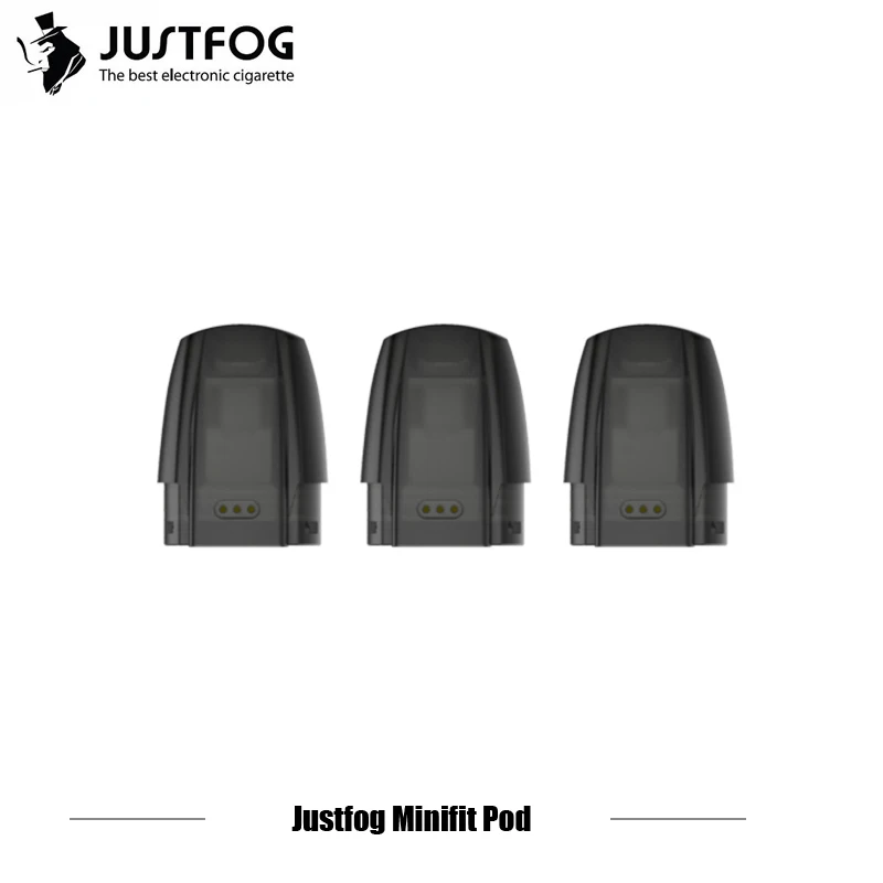 

60pcs/lot JUSTFOG MINIFIT Pod 1.5ml Tank 1.6ohm Organic Cotton Coil E Cigarette Refillable Cartridge For Minifit Kit Vape