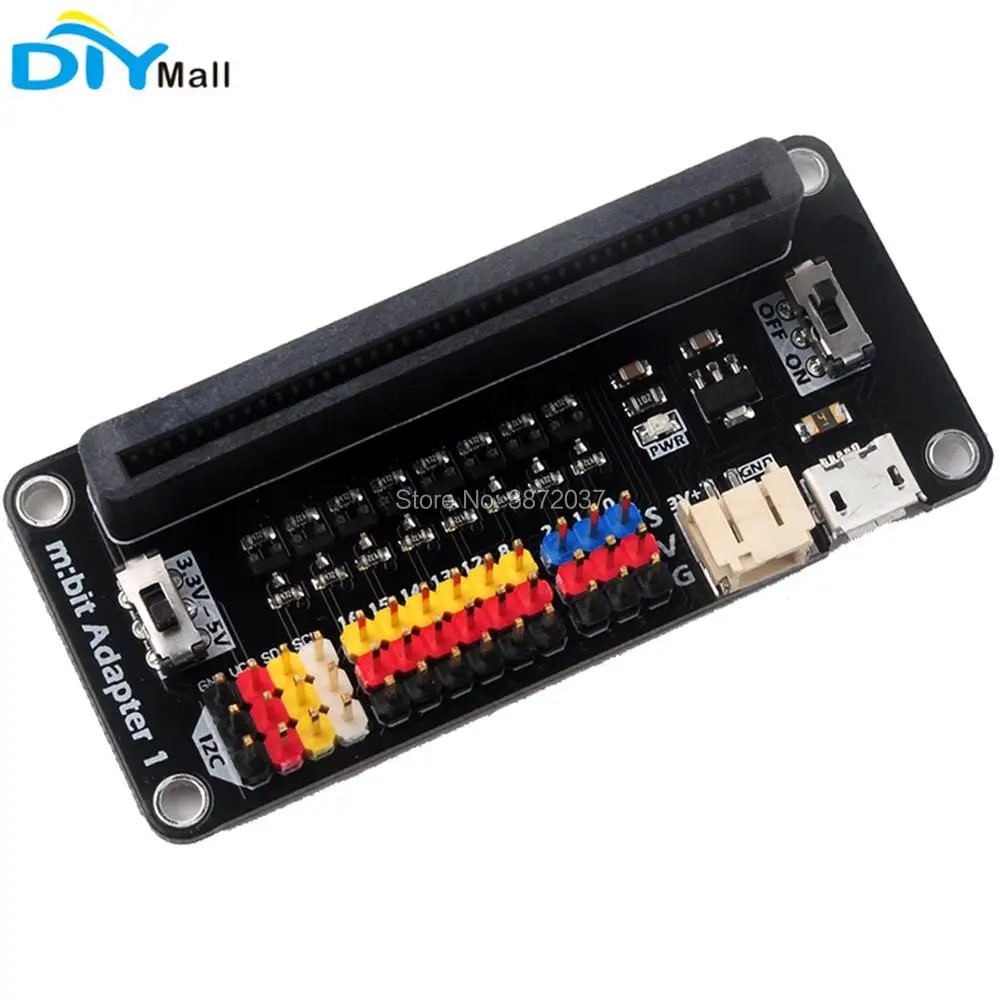 KEYESTUDIO - Placa De Expansión Sensor Shield V2 Para BBC Microbit - Compatible Con Microbit V2 Y V1 - Incluye Conectores 3PIN, I2C, SPI