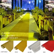 120 см х 10 м свадебная церемония красный проходной дорожка ковер для вечеринка, свадебный банкет золотой серебряный розовый красный цвет