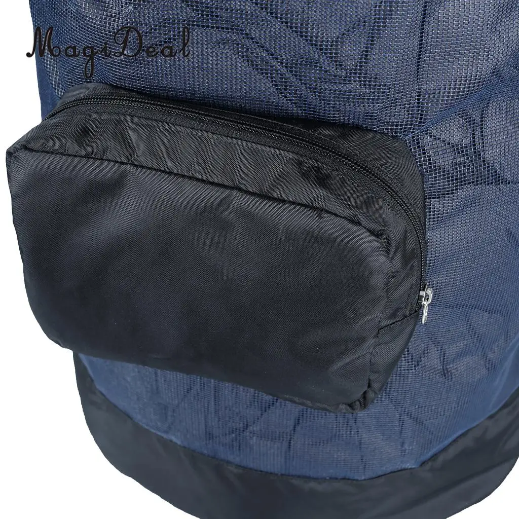 MagiDeal Lightweight Foldable SCUBA Snorkeling Mesh Duffel Backpack Dive Bag w/ Compact Pocket for Diving Swimming Accessories