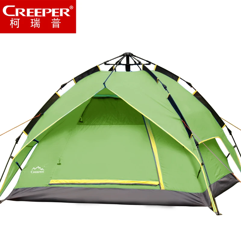Corip and spring account automatic double bunk 3-4 outdoor tent camping tent rain