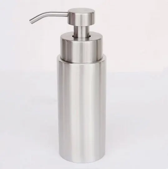 

350ml Stainless steel soap scrub dispenser Empty foam hand sanitizer bottle cylindrical lotion bottles