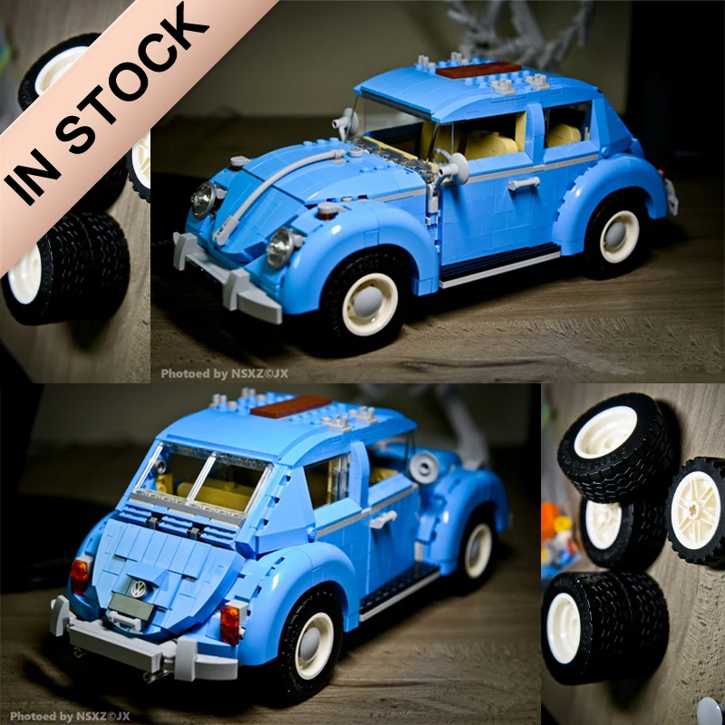 

In stock 21003 Classic Beetle Car Create Series City Building Blocks 1193pcs Bricks Toys Compatible With bela 10252