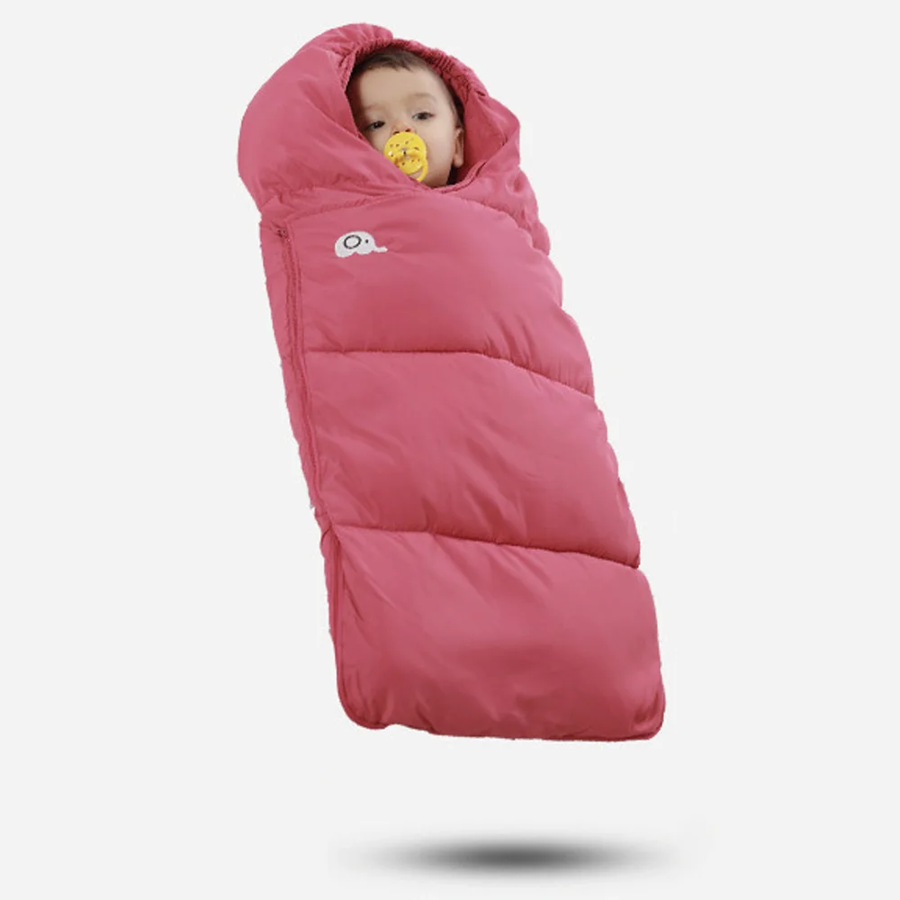 Детский спальный мешок-кокон; Детские спальные мешки; мягкая муфта для ног; детская коляска; зимняя пеленка; кокон для новорожденных; конверты; спальный мешок - Цвет: Красный