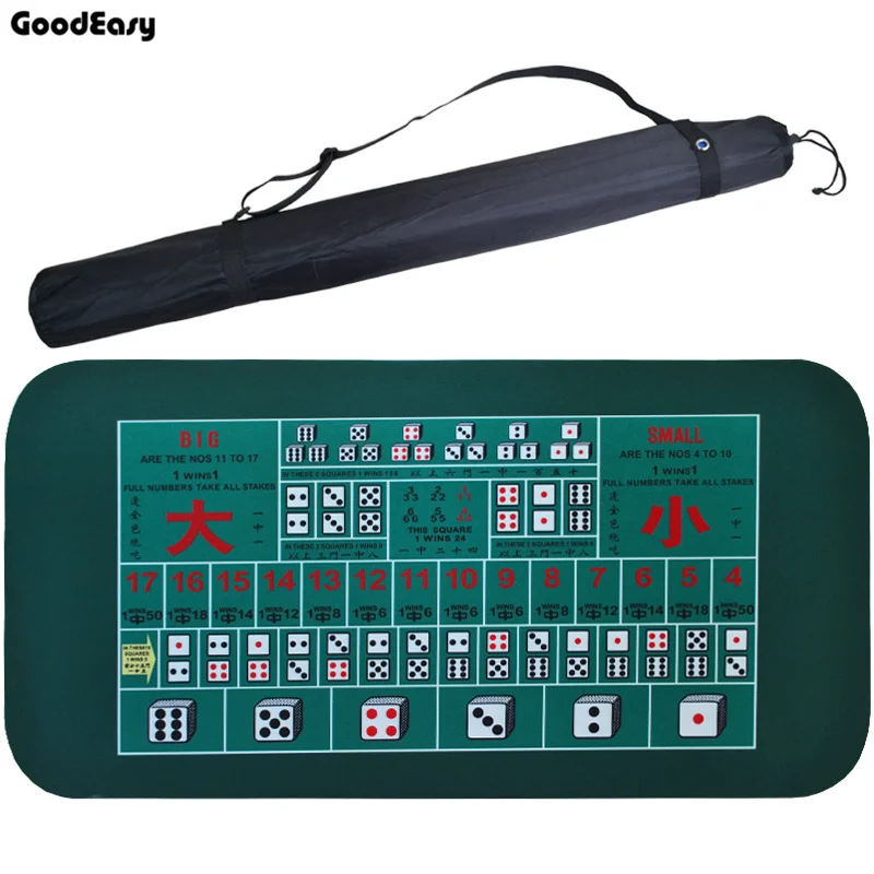  1.8*0.9m New Dice Game Suede Rubber Table Cloth Texas Hold'em Poker Table Mat Digital Printing Poke