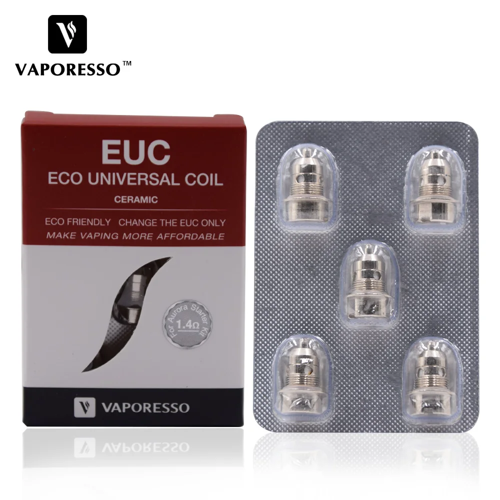 

Original Vaporesso CCELL Coil for Aurora Ceramic ss316 for Aurora Vape Kit Core Pure Taste E-cig Evaporizer Coil Head 5pcs/pack