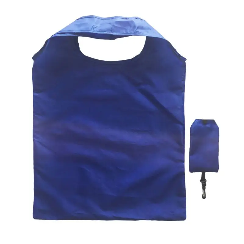 Складная сумка для покупок, хозяйственные сумки, экологичный складной органайзер, многоразовый - Цвет: Синий