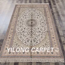 YILONG 5'x8' ручной работы Восточный персидский шелковый ковер кашмир Традиционный турецкий Восточный ковер(YHW052B5x8