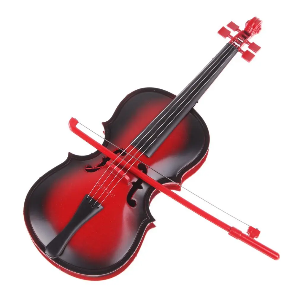 Лучшая красный Детский развивающий креативный подарок игрушки Моделирование Led скрипка музыкальная игрушка