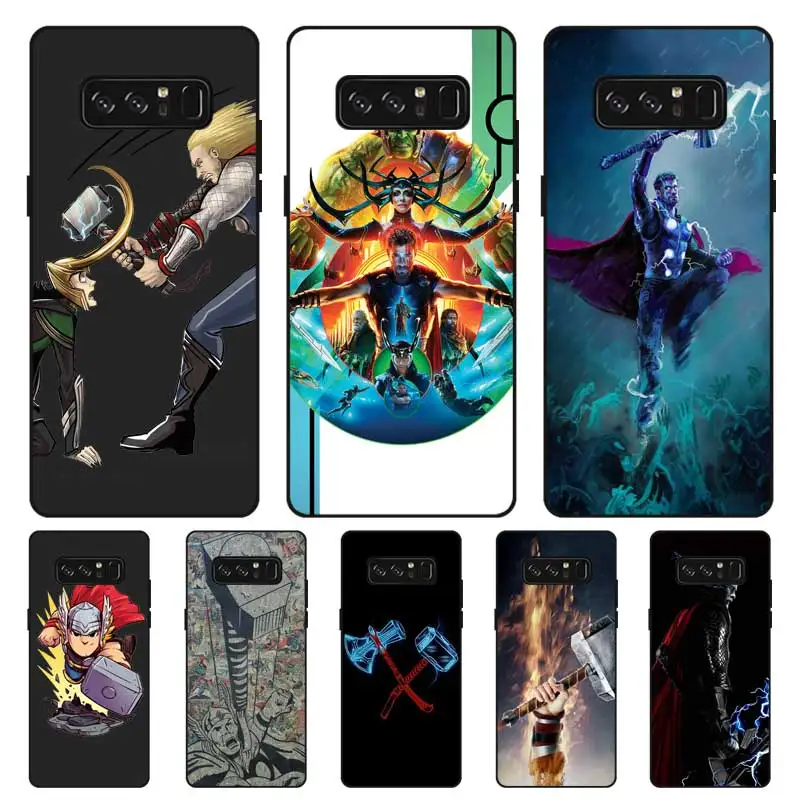 P224 Thor Loki Black Silicone Case Cover For Samsung Galaxy Note 3 4 5 8 9 10 Plus M10 M20 |