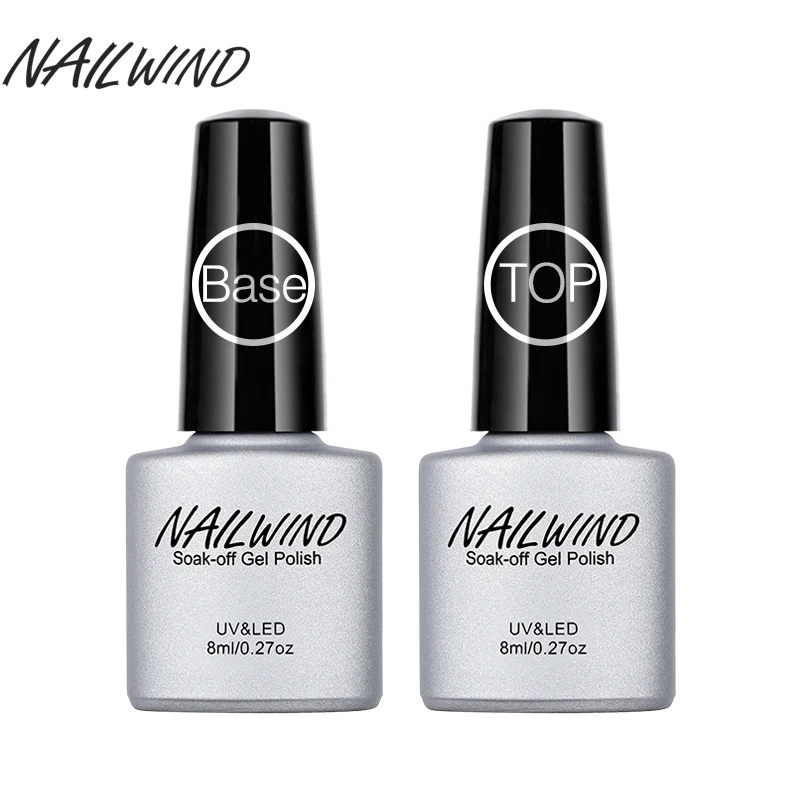 

NAILWIND Primer Nail Gel Top coat & Base Coat Polish Soak-Off UV Long Lasting Gel Nail Polish Lacquer Gel Varnish 8ML