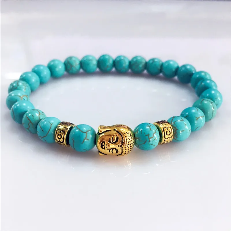 Auyikk Buddha Bracelet Beads Pulseira Masculina Men Jewelry Bracelets For Women Bileklik Elastic Bijoux Jonc Wristband Fashion Jewelry