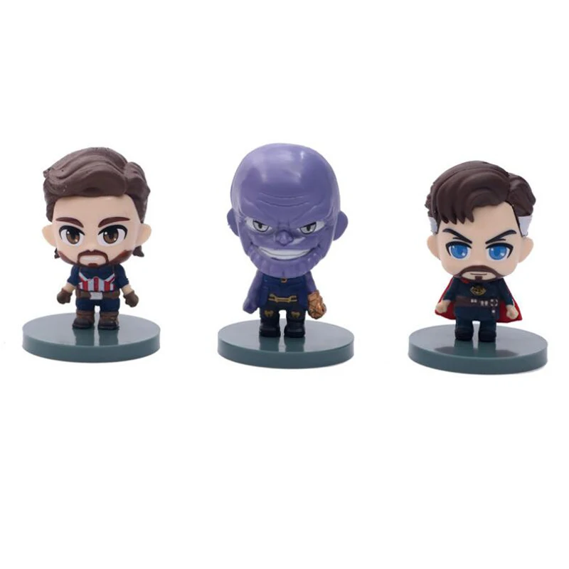 Captain America Iron Man The Avengers Super Hero action model figure 7cm Nendoroid toy figures gift