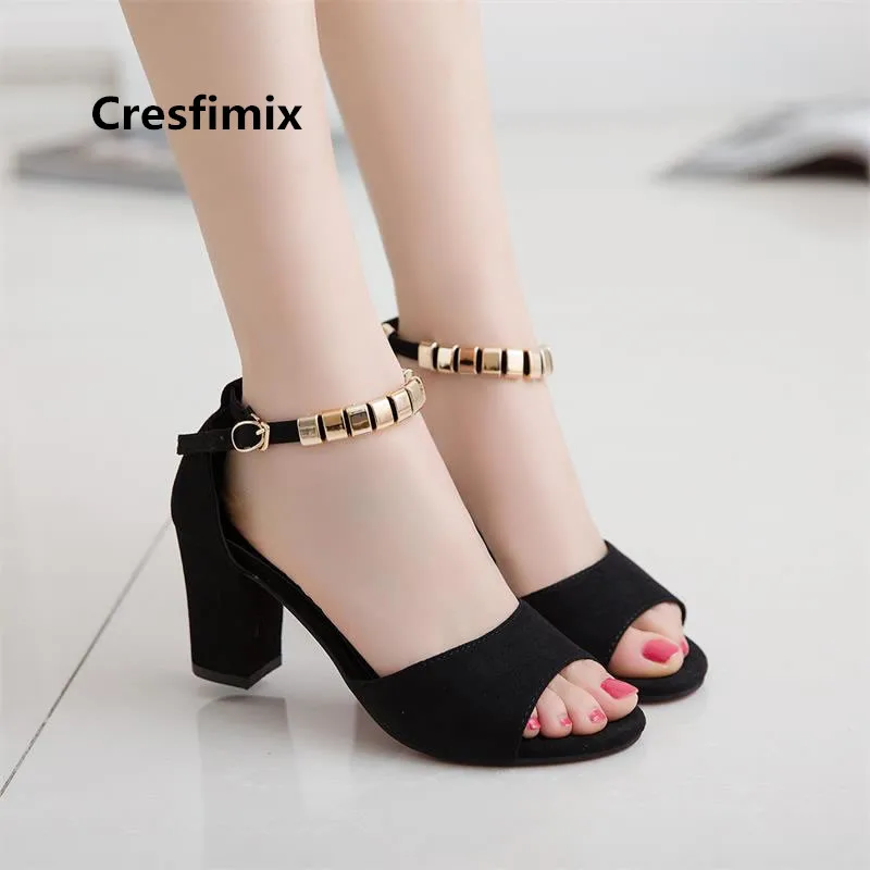 

Women Fashion Comfortable Spring Summer Peep Toe High Heel Pumps Lady Cute Grey Flock High Heel Shoes Femmes Hauts Talons E3600