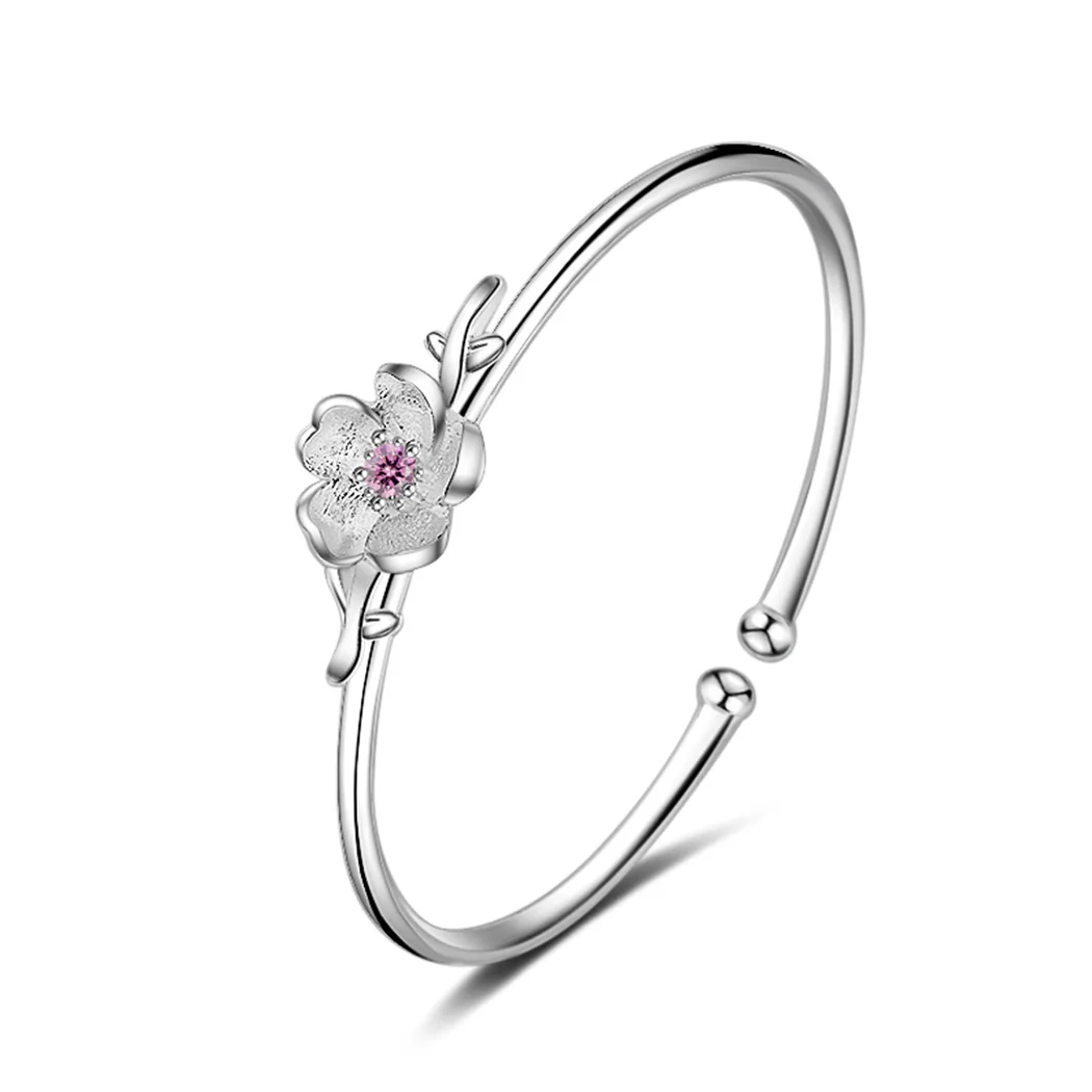 Todorova корейский Модный Цветочный браслет Femme Розовый Фиолетовый Кристалл Вишневый цвет очаровательные браслеты для женщин