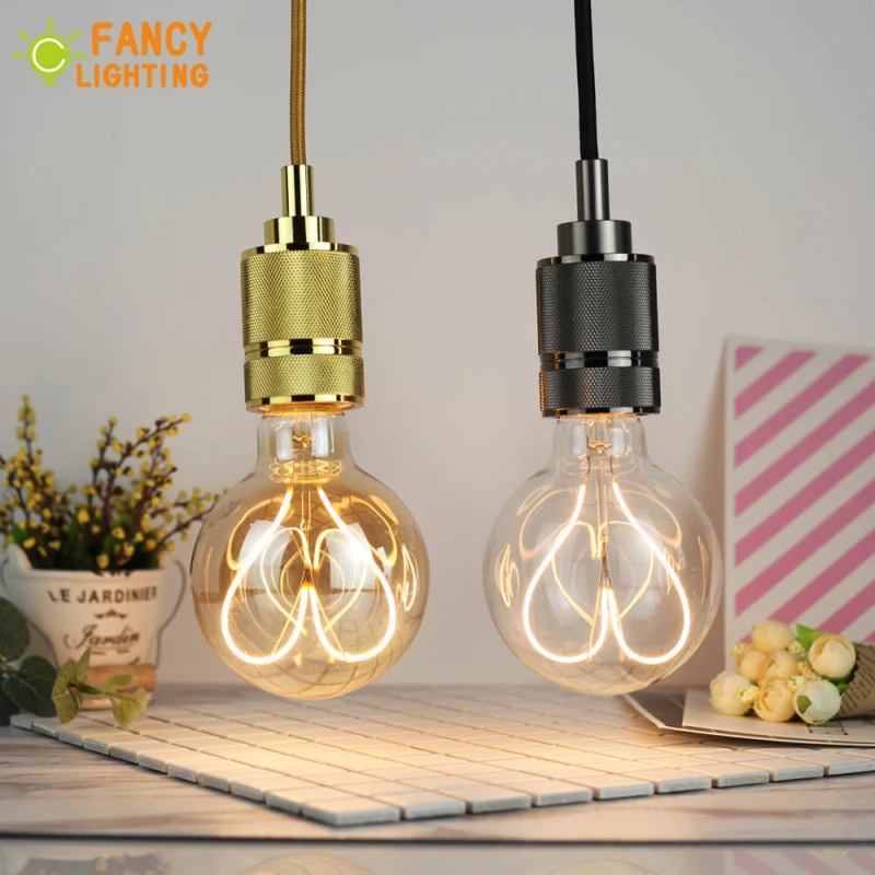 Led lamp E27 Golden ST64/G125 Dimmable Soft Filament bulb 220V 4W energy saving lamp for home restaurant decoration powerful led