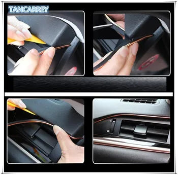 

Car Styling Internal Decoration Line DIY Sticker FOR citroen c4 lancer x kia cerato sportage ford kuga cruze granta skoda yeti