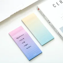 40 folhas de cores gradientes simples para fazer lista, bloco de notas planejador estudante bloco de notas escola papelaria