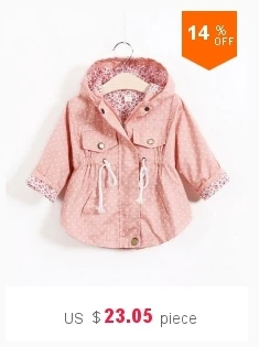 1-6Yrs Cute Printing Winter Children Coat Autumn Kids Girls Jacket Boys Outerwear Coats Active Windbreaker Baby Clothes Clothing