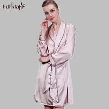 Брендовая женская ночная сорочка горячая Распродажа Шелковый женский халат и Халат банный халат Femme халаты Женская домашняя одежда Q952