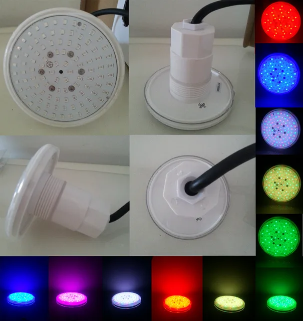 Underwater Led Swimming Pool Light Smd6w 12v Rgb Plastic Resin Underwater Led Swimming Pool Light Smd6w 12v Rgb Plastic Resin Waterproof Ip68 Color Changing Fit 1 5