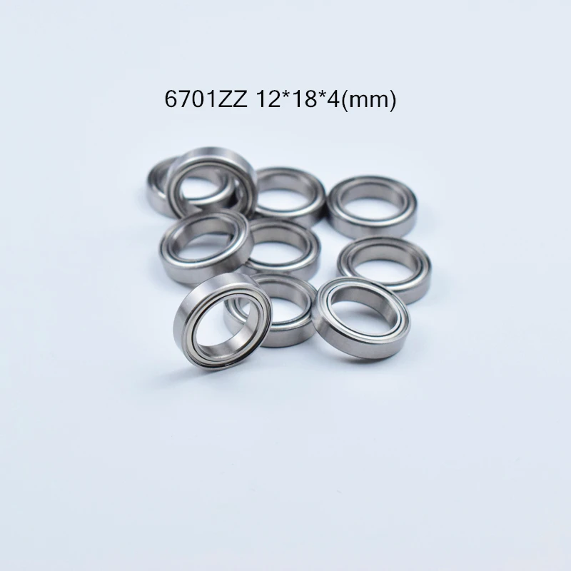 

Подшипник из хромированной стали 6701ZZ, 12*18*4 (мм), 10 шт.