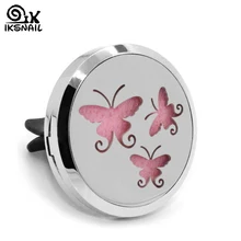Автомобильный освежитель воздуха IKSNAIL, кондиционер, парфюм, клипса для автомобиля, эфирное масло, диффузия, вентиляционное отверстие, украшение в виде бабочки