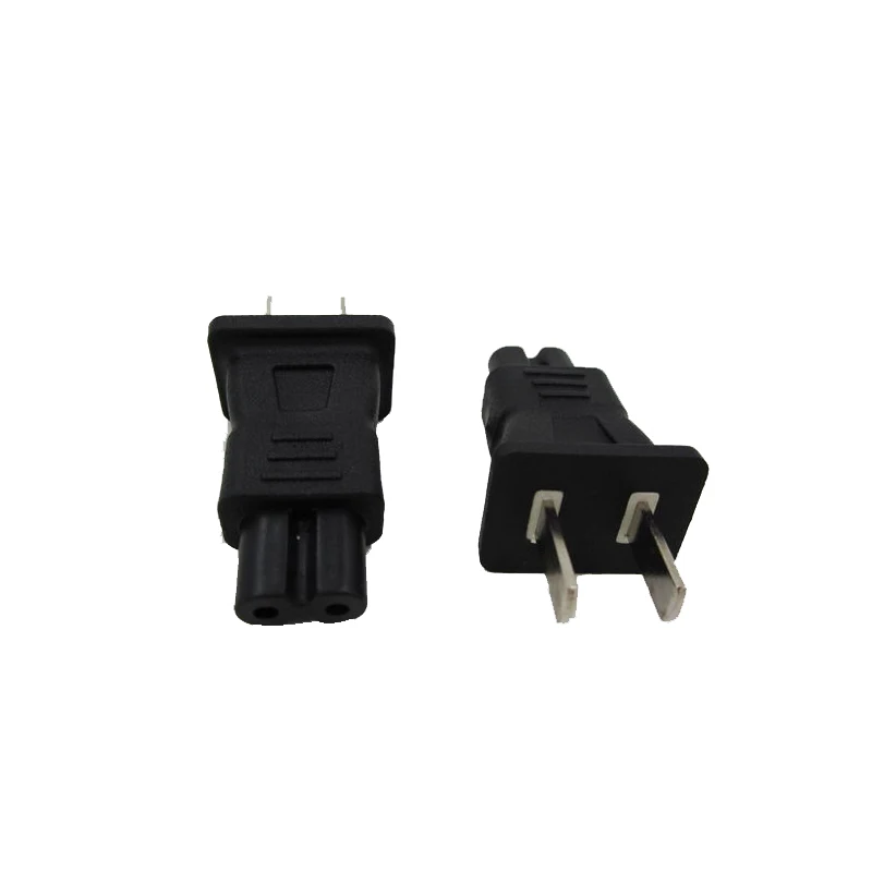 

5PCS US Plug CEE7/16 Two Pin Plug To IEC C7 Receptacle Plug Adapter. Rated UP To 10A 250V For Notebook Power Adapter