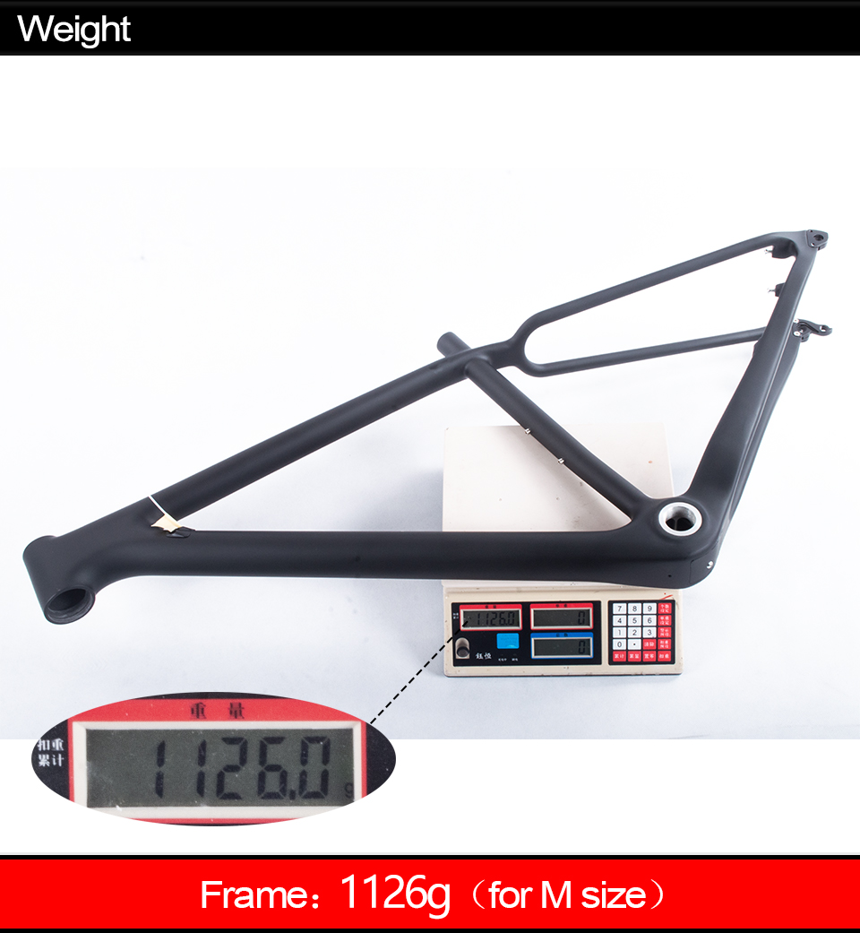 Clearance Free shipping 29er T800 Full Carbon Mountain Bike frame 148*12mm MTB BOOST carbon bicycle frame Bicycle parts BSA 21