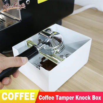 

Stainless steel Black Coffee Tamper Knock Box Deep Bent Design Coffee Slag isn't Splash Manual Coffee Grinder Coffee Accessories