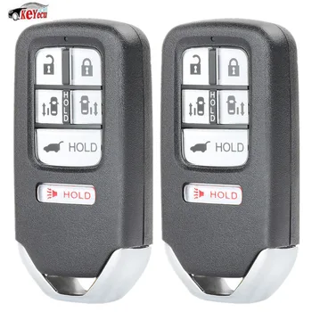 

KEYECU 2 Pcs/lot New Replacement Remote Car Key Fob 313.8MHz ID47 Chip 6 Button for Honda Odyssey 2014-2017 - FCC ID: KR5V1X