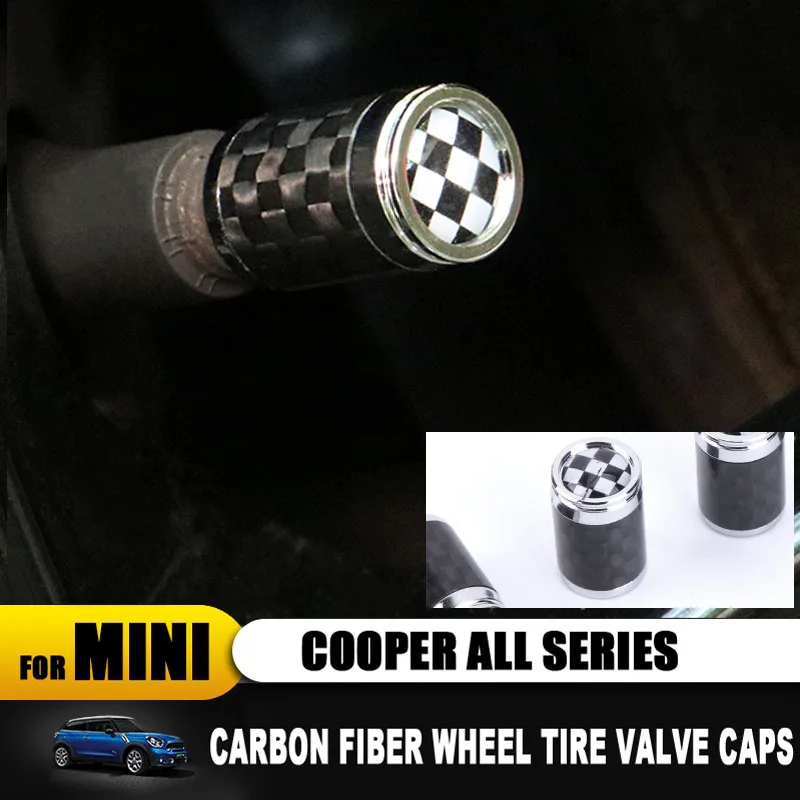 Автомобильные колеса шины из углеродного волокна Юнион Джек клапаны шины Стволовые колпачки крышки для MINI Cooper One S F54 F55 F56 F60 R52R54 R55 R56 R60 R61