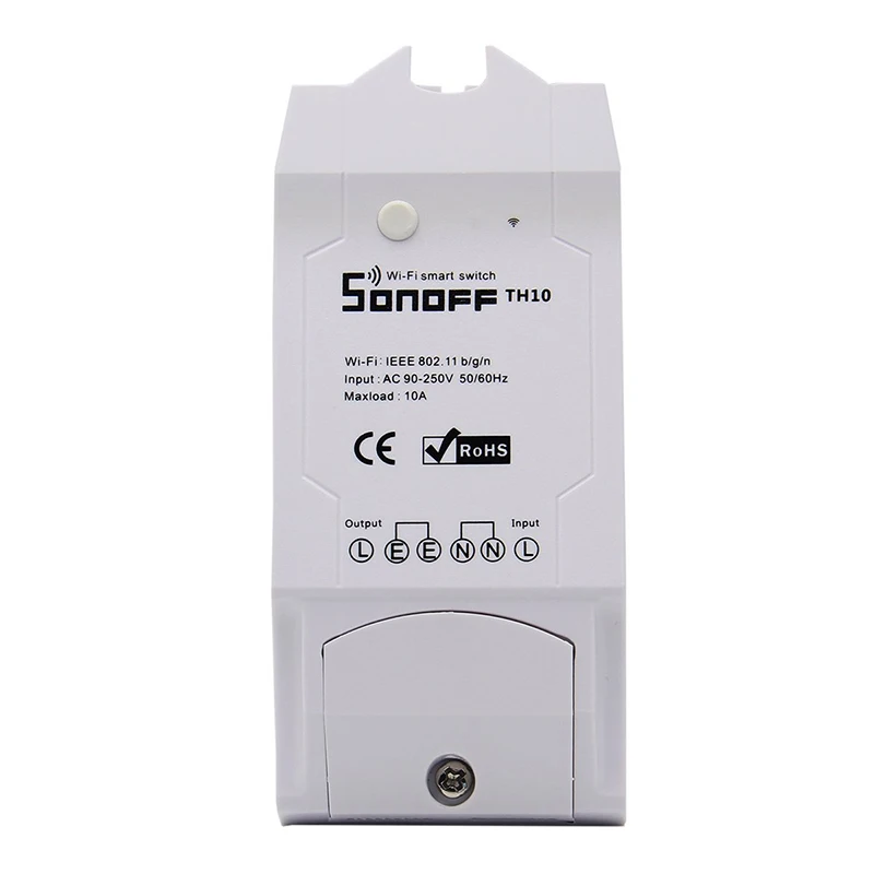 Sonoff TH10 Wi-Fi Smart Switch 10A 2200 Вт беспроводной переключатель модули для автоматизации умного дома с датчиком температуры и влажности монитор - Комплект: Набор1