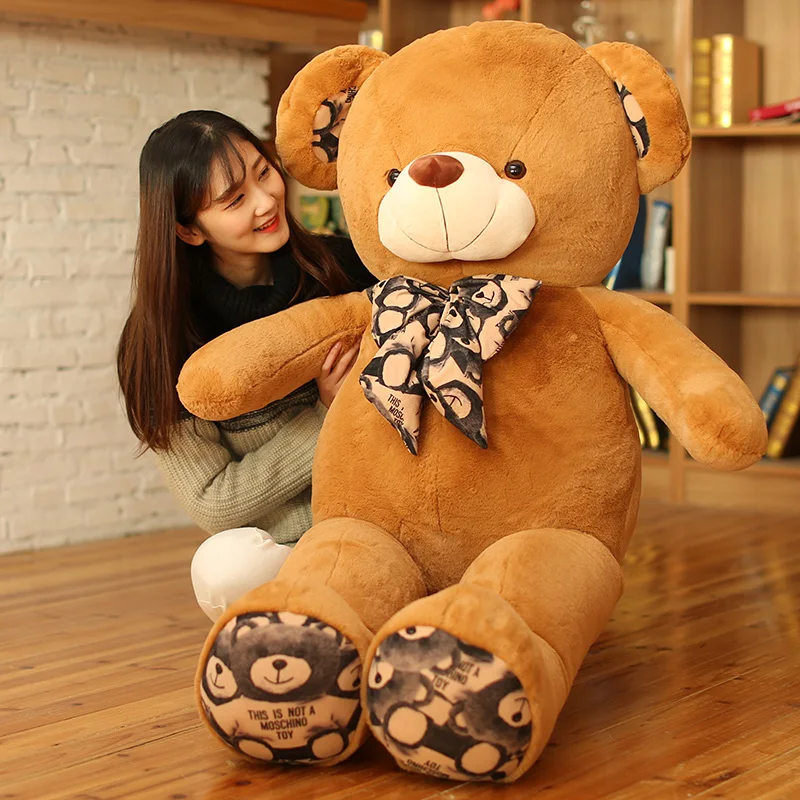 Плюшевые игрушечный плюшевый медвежонок кукла галстук бабочка с принтом медведь обнять подушка в виде медведя Отправить девушки подарки