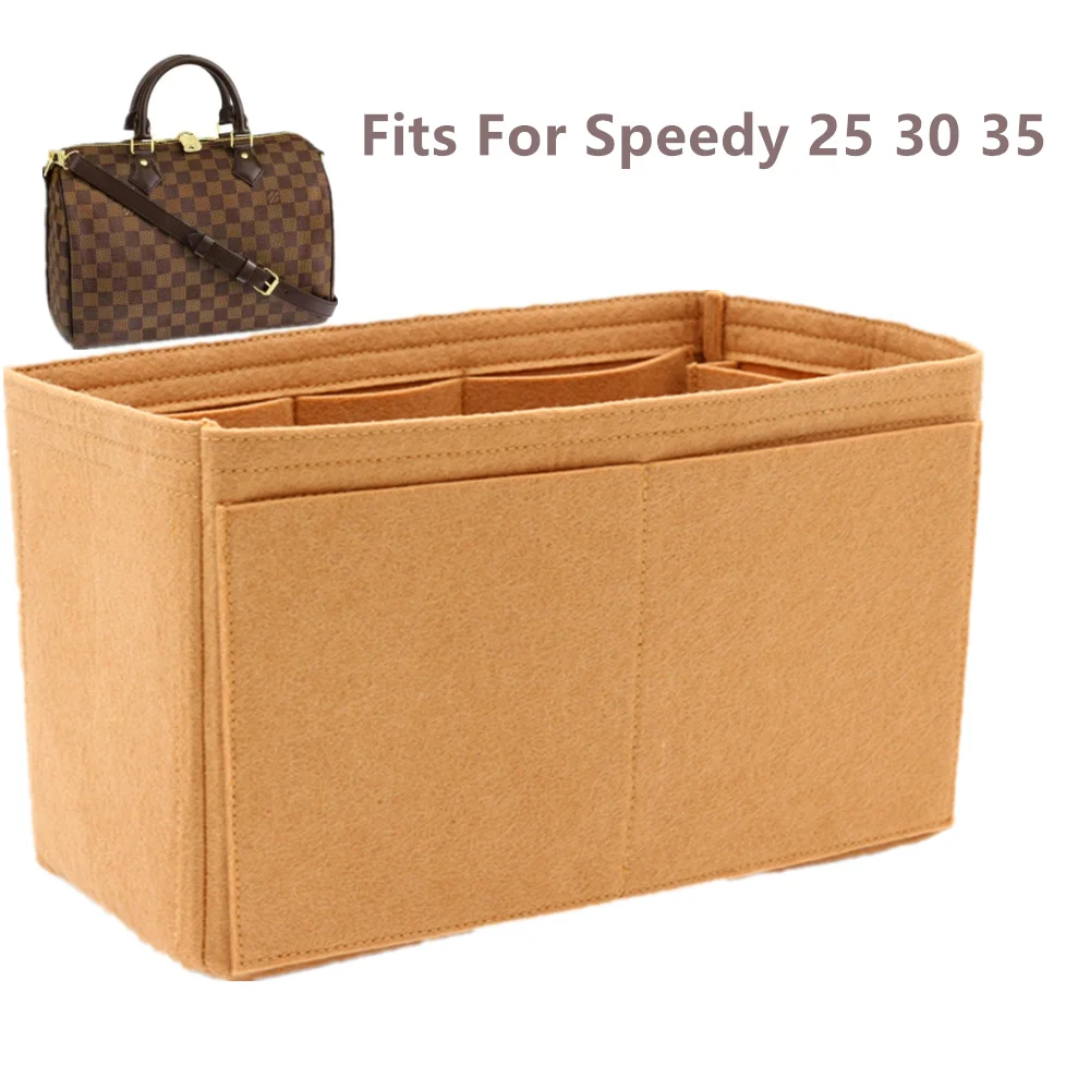 Cena SPEEDY 25 30 35 filc tkaniny wstaw organizator do torby khaki torebka do makijażu shaper organizator podróży wewnętrzna torebka przenośne torby kosmetyczne