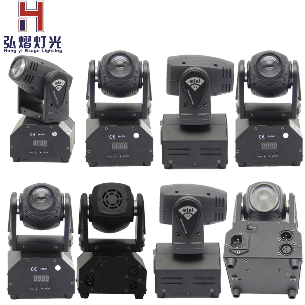 

(8pieces/lot)2017 new led 10w moving head light led beam light 9/11 dmx channels DMX 512 Control for dj lighting