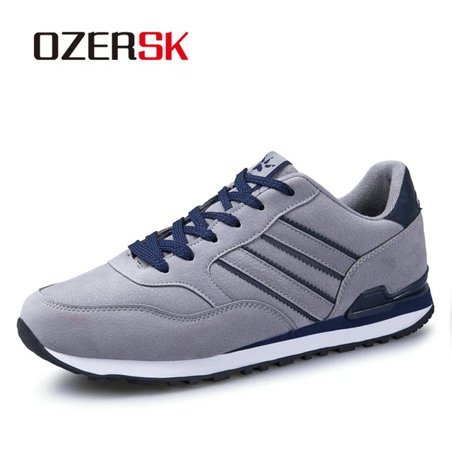 US $9.66 OZERSK Cow Suede Men Sneakers Fashion Summer Outdoor Shoes Men Casual Men'S Shoes Comfortable Shoes