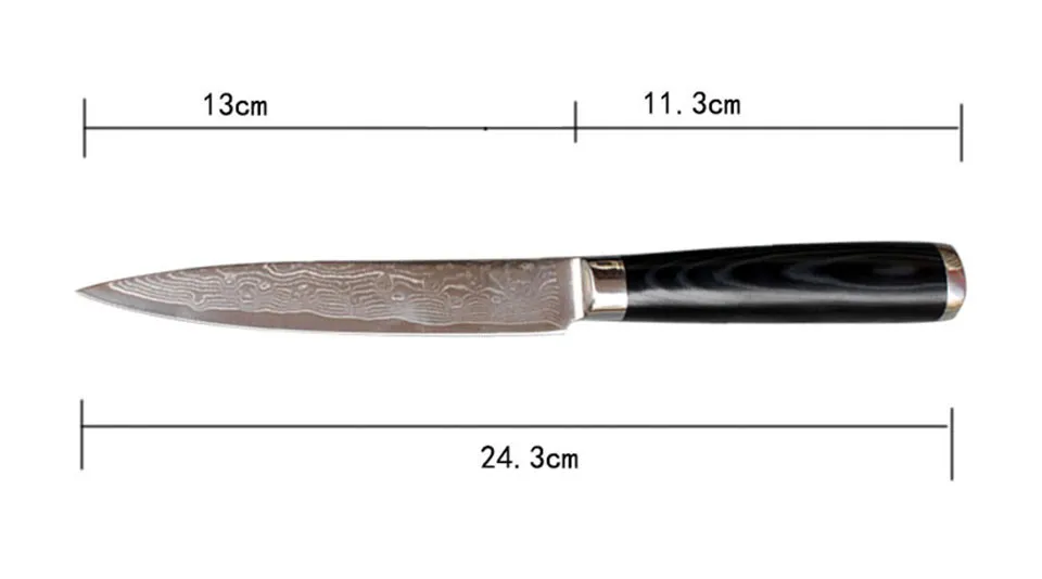 FINDKING набор дамасских ножей 8 дюймов нож шеф-повара 7,5 дюймов santoku 5 дюймов Универсальный 3," нож для очистки овощей