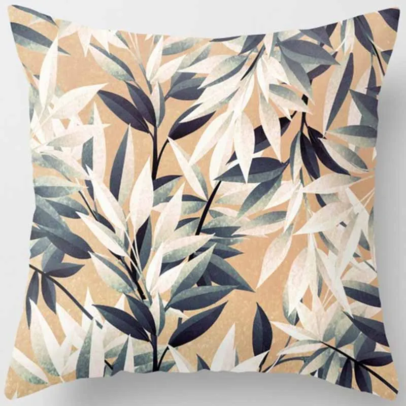 Tropical plants pineapple thick pillow case flower double sides pattern pillow cover mandala beauty square pillow case 45*45 - Цвет: 11