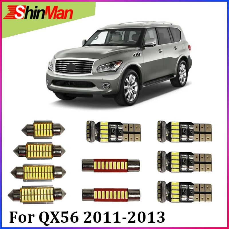 Us 21 25 15 Off Shinman 15x Error Free Led Car Lights Interior Light Led Reading Lights For Infiniti Qx56 Qx56 Led Interior Package 2011 2013 In