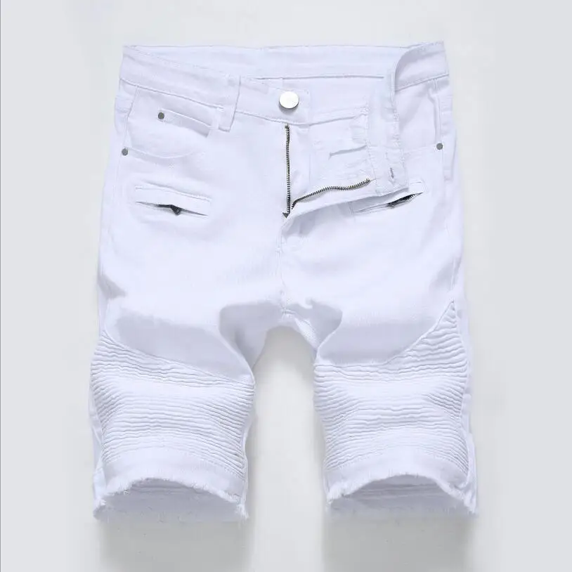 men white jeans shorts
